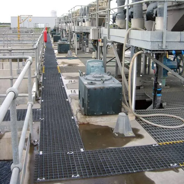 FRP fiberglass grating walkway platform mining industry heavy duty corrosion resistant
