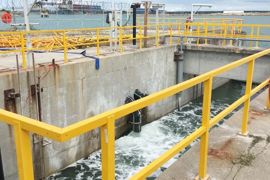 FRP grating power substation France cable trench cover insulated